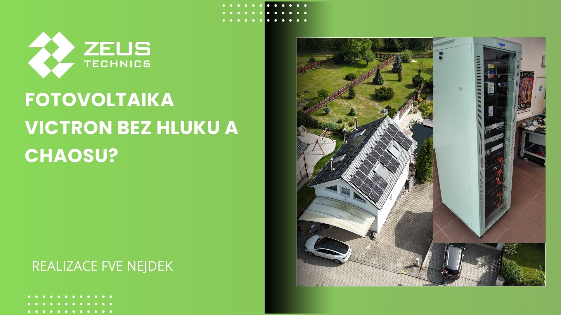 Fotovoltaická elektrárna Victron a Pylontech v Nejdku – technologie v jednom RACKu