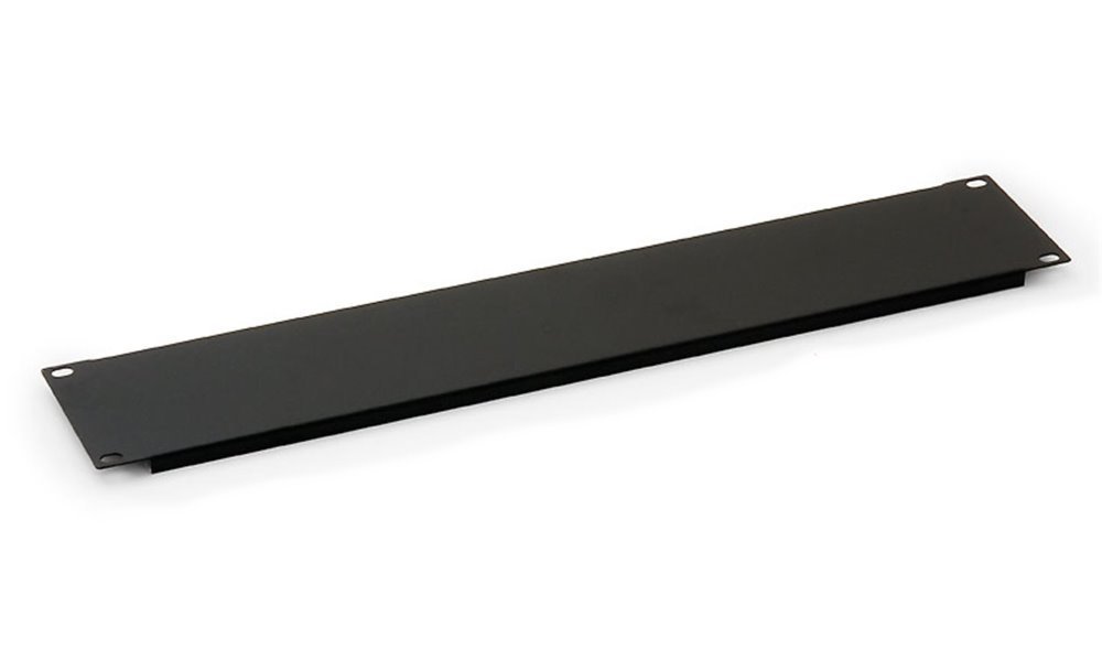 Zaslepovací panel 19" 2U, jednostranná kovová lišta